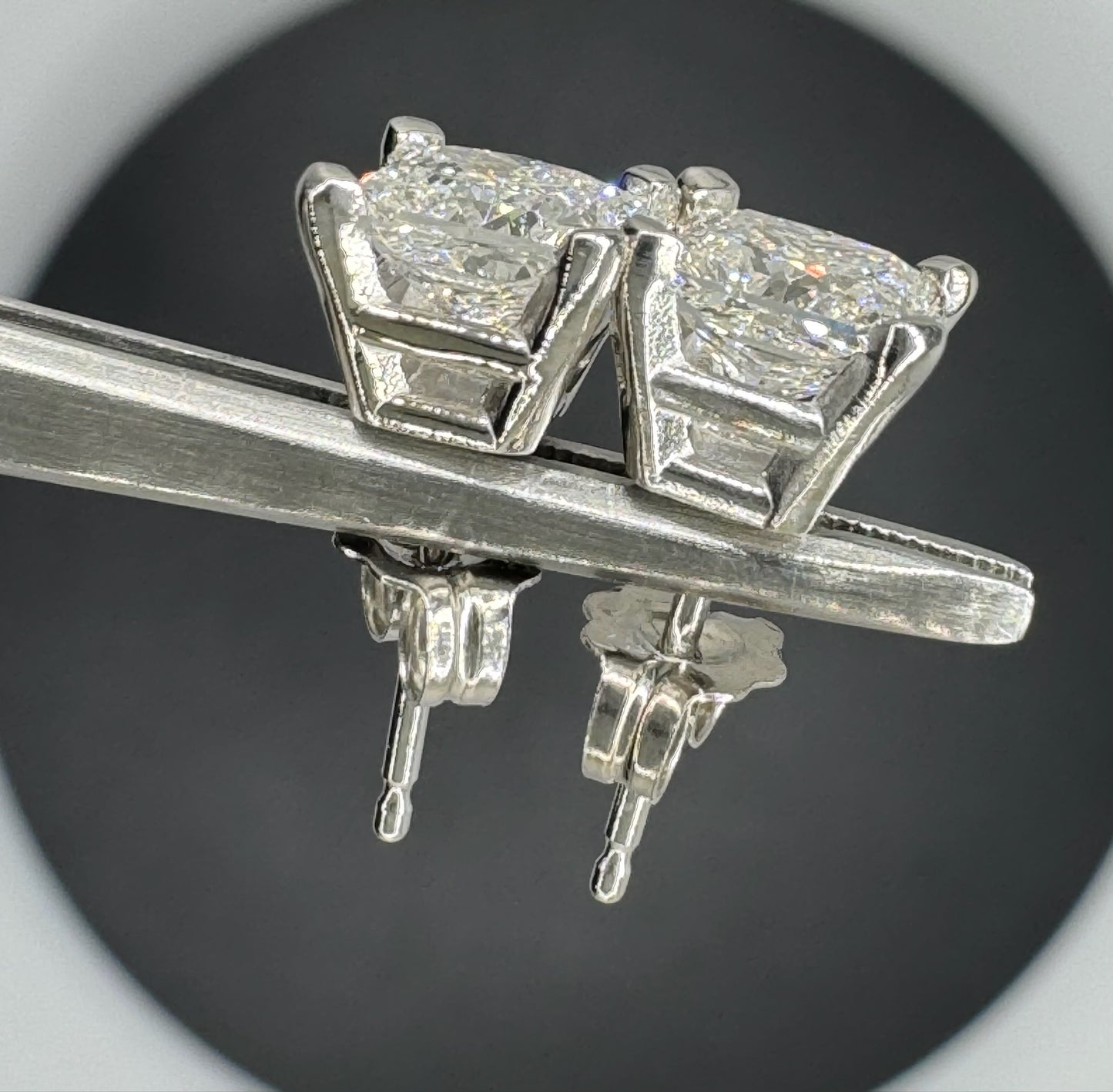 Princess Cut Studs