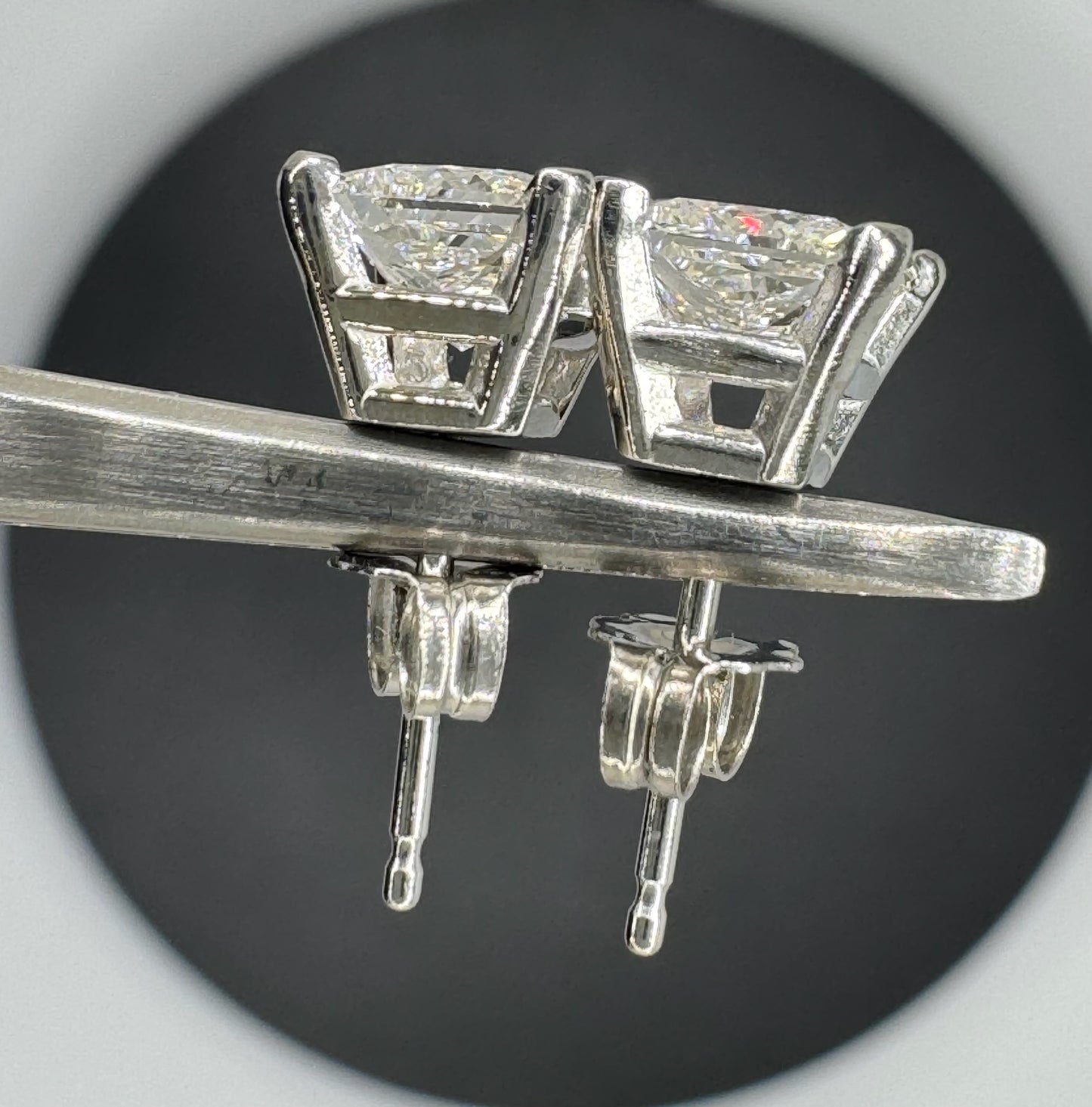 Princess Cut Studs